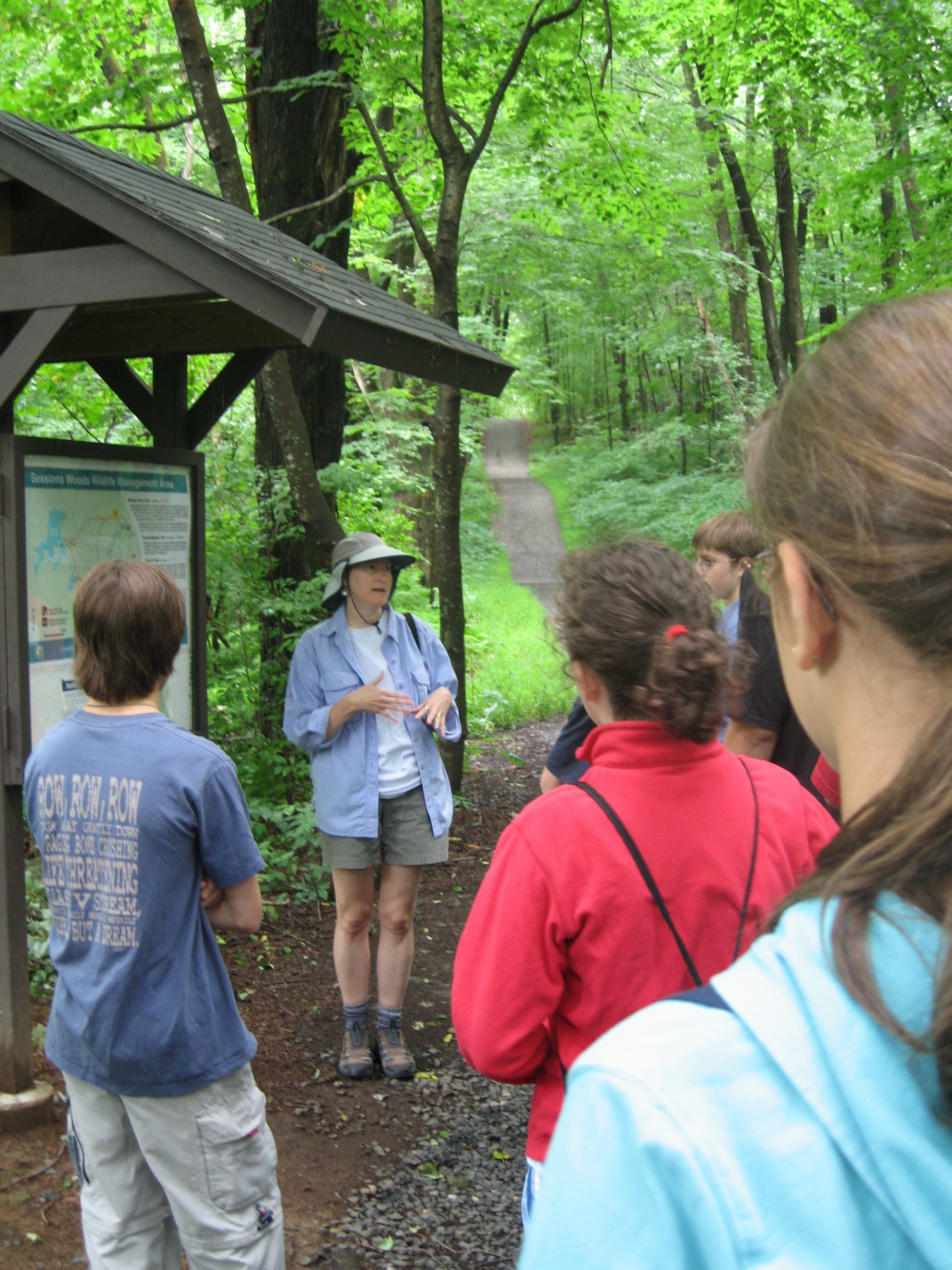 Field trip visit to Sessions Woods