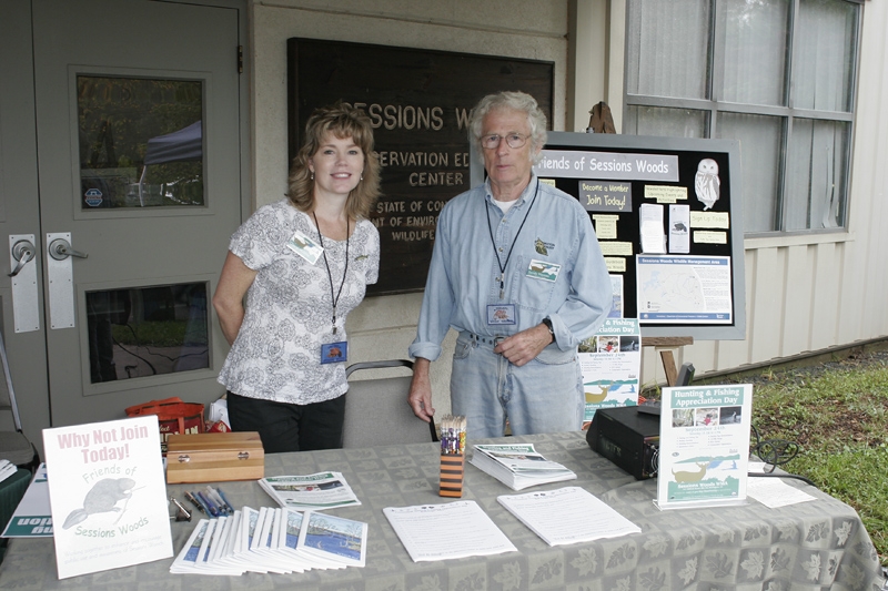 Hunting and Fishing Day welcome table